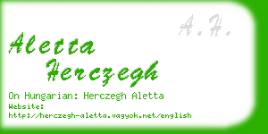 aletta herczegh business card
